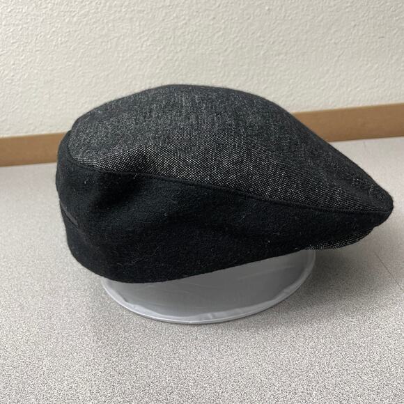 Yohji Yamamoto Adidas Y3 Flat Cap Hat Womens Small 28cm Black Grey Driving - Picture 6 of 8